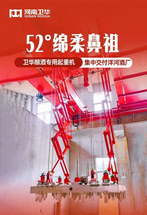 卫华酿酒专用起重机集中交付洋河酒厂