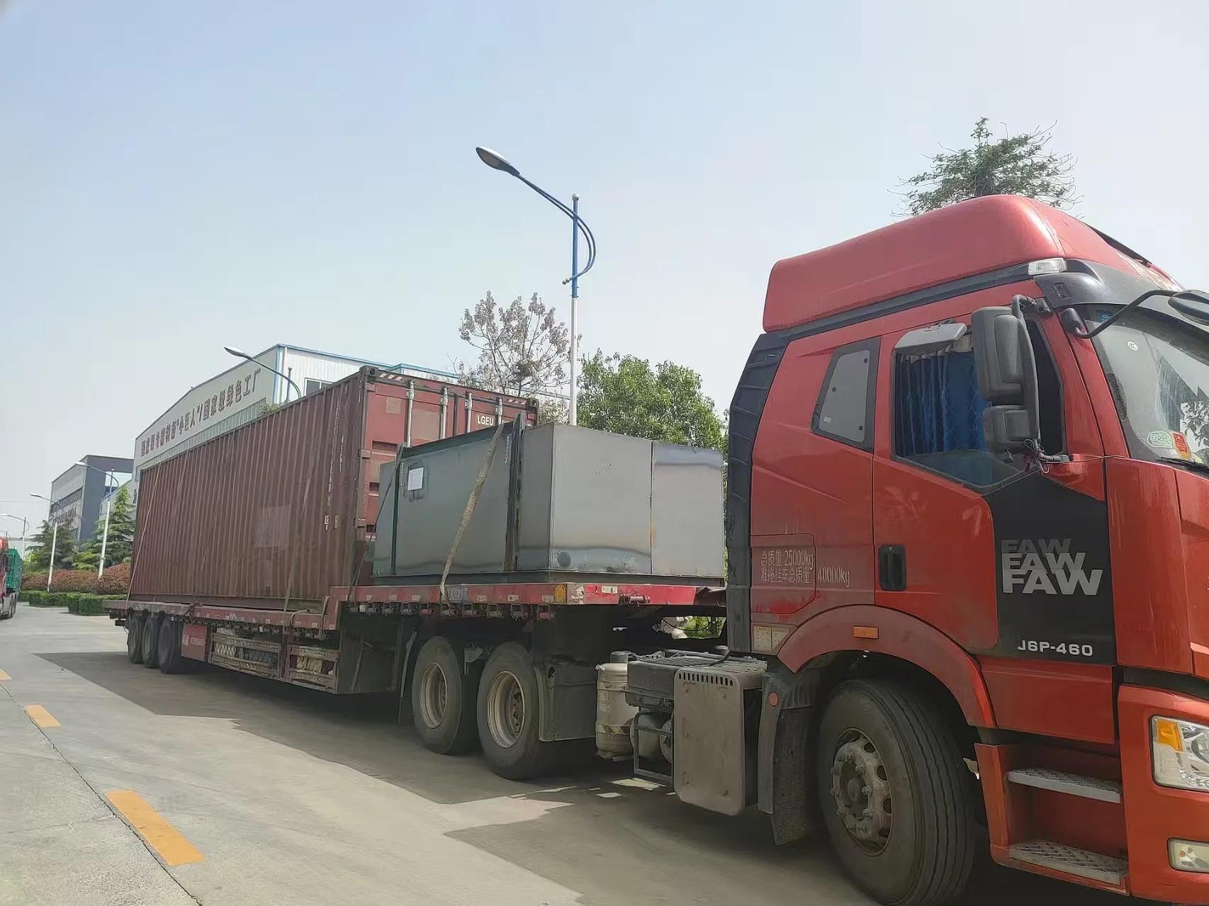 华泰智能装备6T/H棕榈果榨油成套设备发运喀麦隆