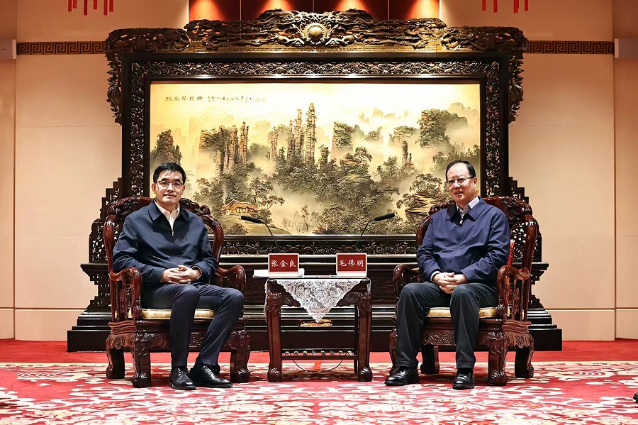 省政府与中国建设银行举行工作会谈 毛伟明张金良出席