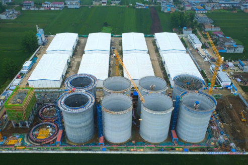 劳动书写“粮”心：驻马店中储粮项目浅圆仓滑模施工即将收官